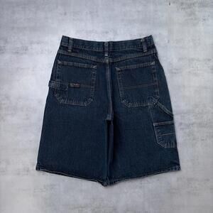 Y2K Dark Wash Wrangler Carpenter Baggy Skater Denim Jorts